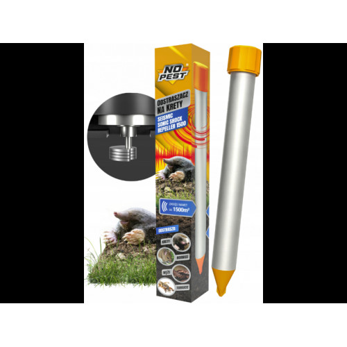 Віброакустичний відлякувач кротів NO PEST Sonic Shock Repeller 1500 звук + вібрація